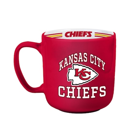 Logo Brands Kansas City Chiefs 15oz Stripe Mug 616-C15SM